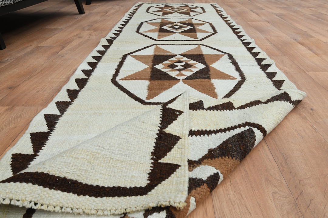 3x10 Ft, TURKISH RUNNER RUG, Boho Vintage Rug, Oushak Rug, Vintage Rug