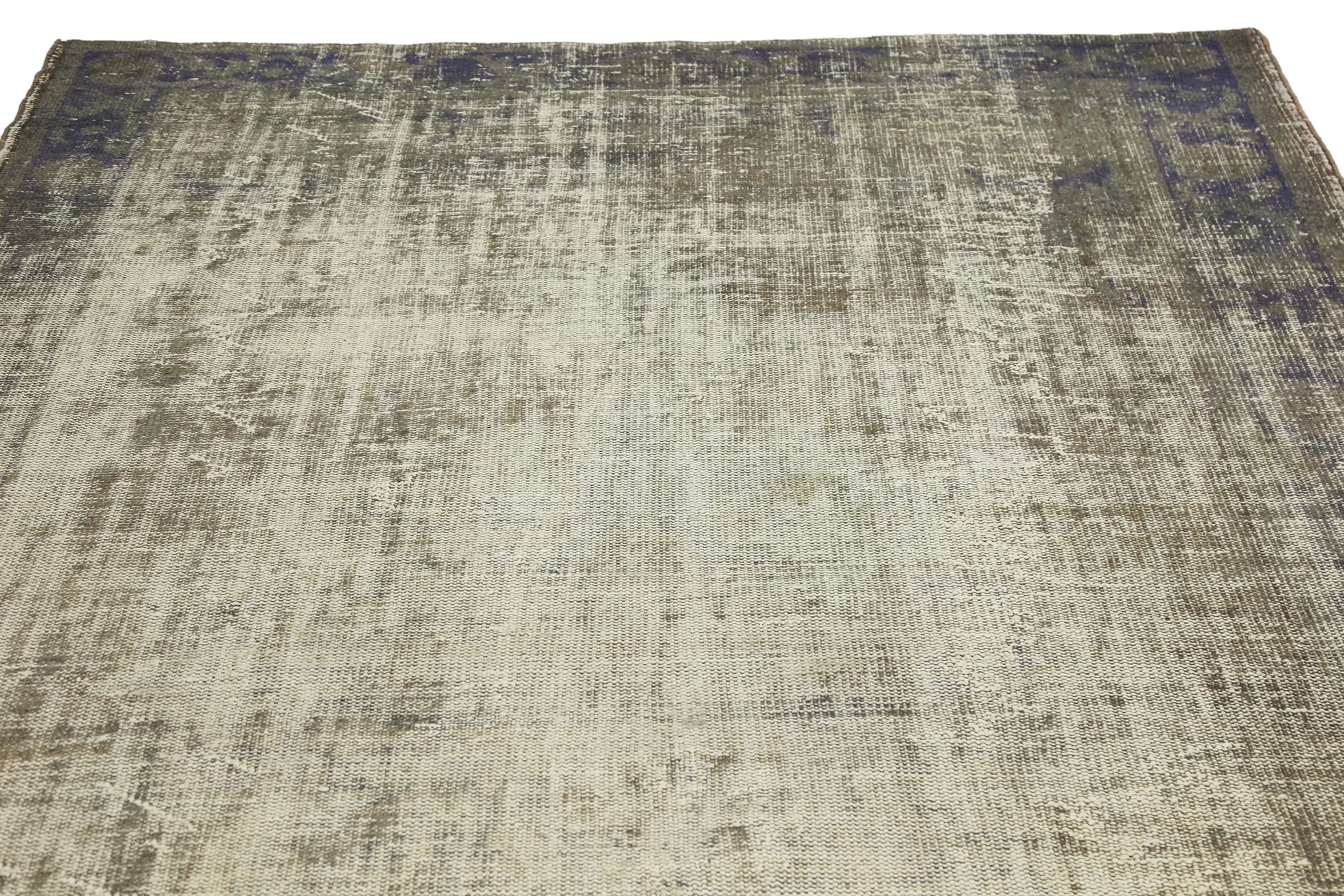 Vintage Turkish Felt Rug, Heavyweight 28 X 56 In. One-of-a