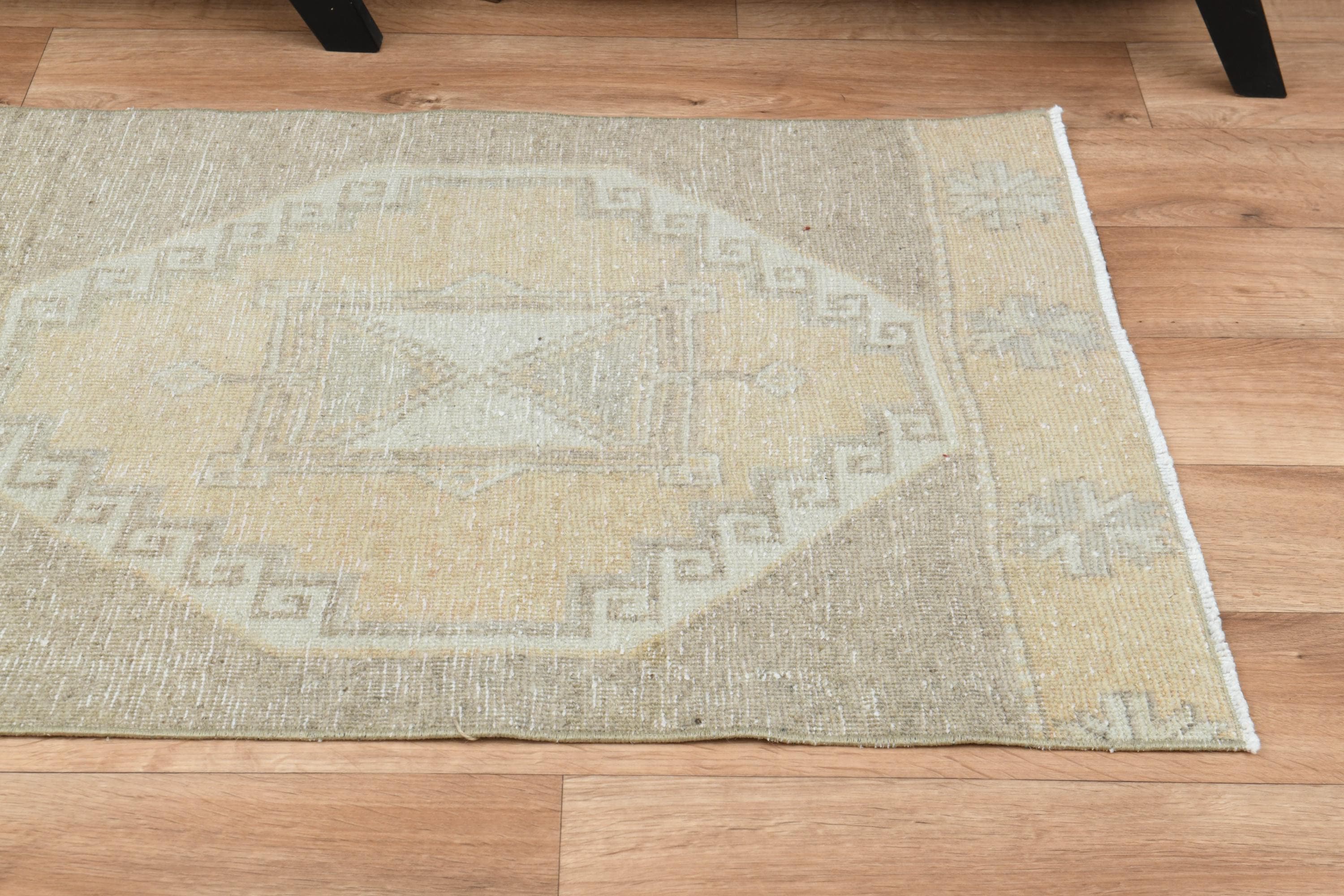 2.6x10.7フィート、トルコ製ヴィンテージランナー、オレンジブラウン