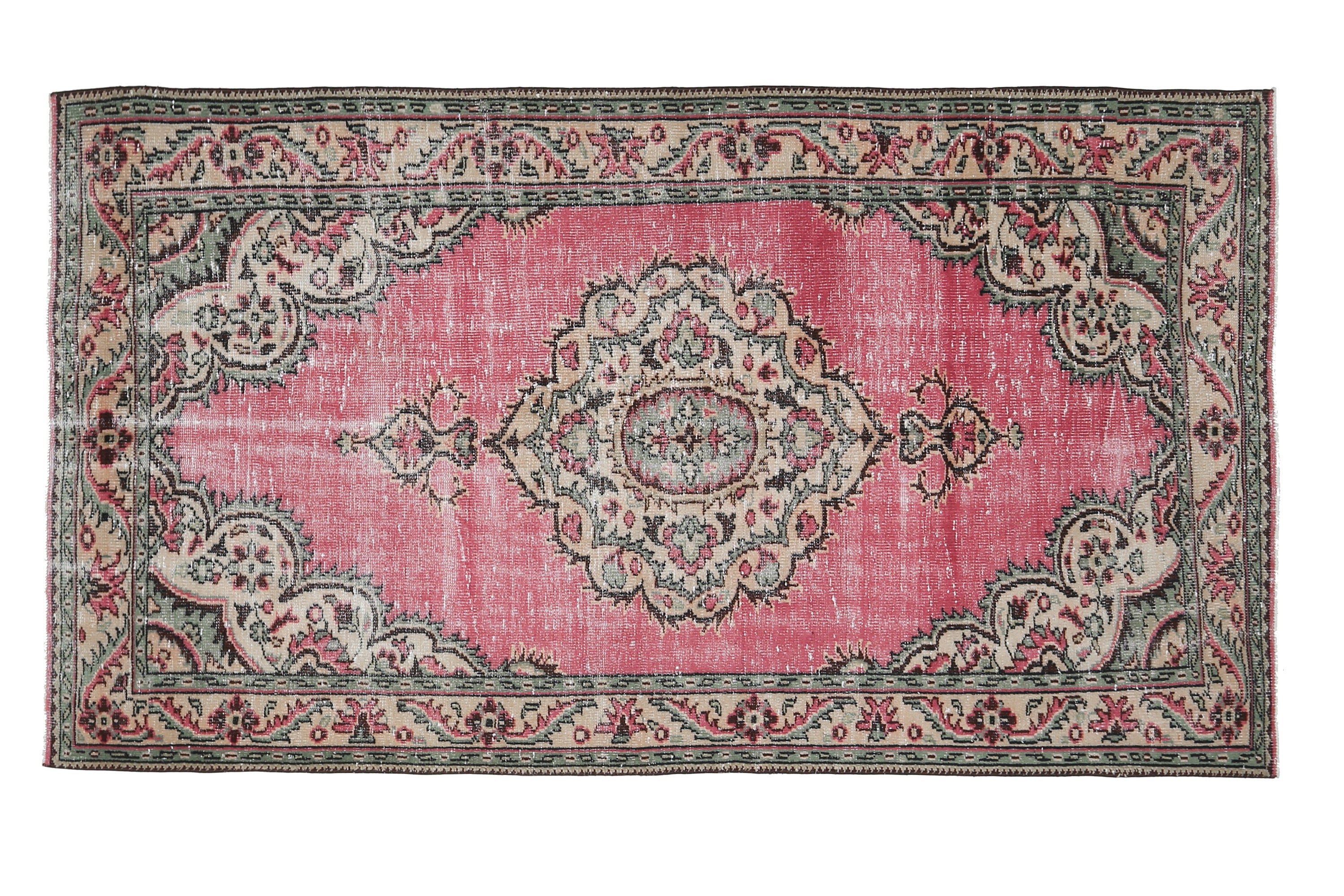 Pink Turkish Rug Pattern 5x9 Turkish Pink Rug, Oriental Vintage Area Rugs, Turkish Rug, Carpet ...