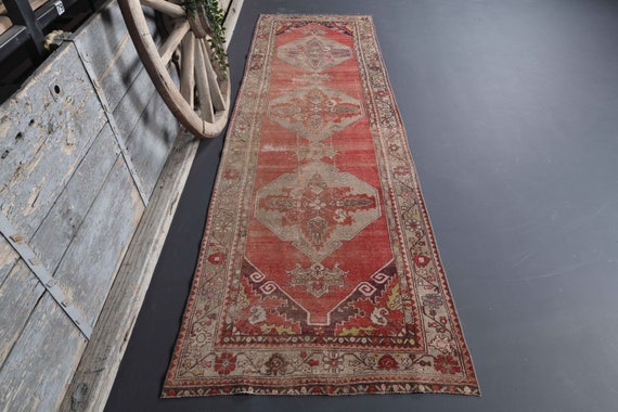 3.2x10.8 Beige Red Faded Brown Turkish Vintage Runner, Handmade, Hallway Oushak Bohemian Chic, Home Decor, Wide Runners, Geometric Rugs - Etsy UK 3.2x10.8 Beige Red Faded Brown Turkish Vintage Runner, Handmade, Hallway Oushak Bohemian Chic, Home Decor, Wide Runners, Geometric Rugs - Etsy UK