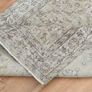 3x6.3 ft, TURKISH RUNNER RUG, Neutral Vintage runner rug, Stylish Oushak Rug, Home Decor, Rugs, Rug Runner Small, Carpet, Faded Alfombra