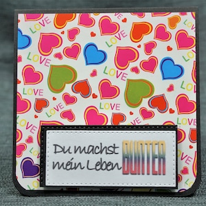 Kleines, niedliches Kärtchen als Lesezeichen nutzbar, kleines Kärtchen, Lesezeichen mit Magnet