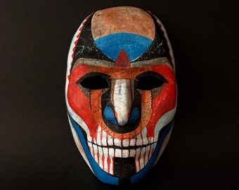 MADE TO ORDER .Masquerade mask for men. Aztec mask. Day of the dead. Dia de Muertos mask.