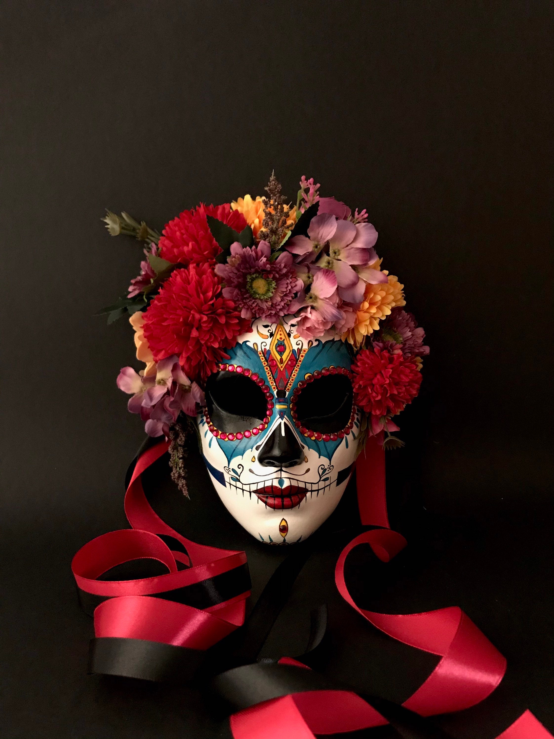 Made to order.Catrina Mask. La Catrina. Dia de Muertos art. | Etsy