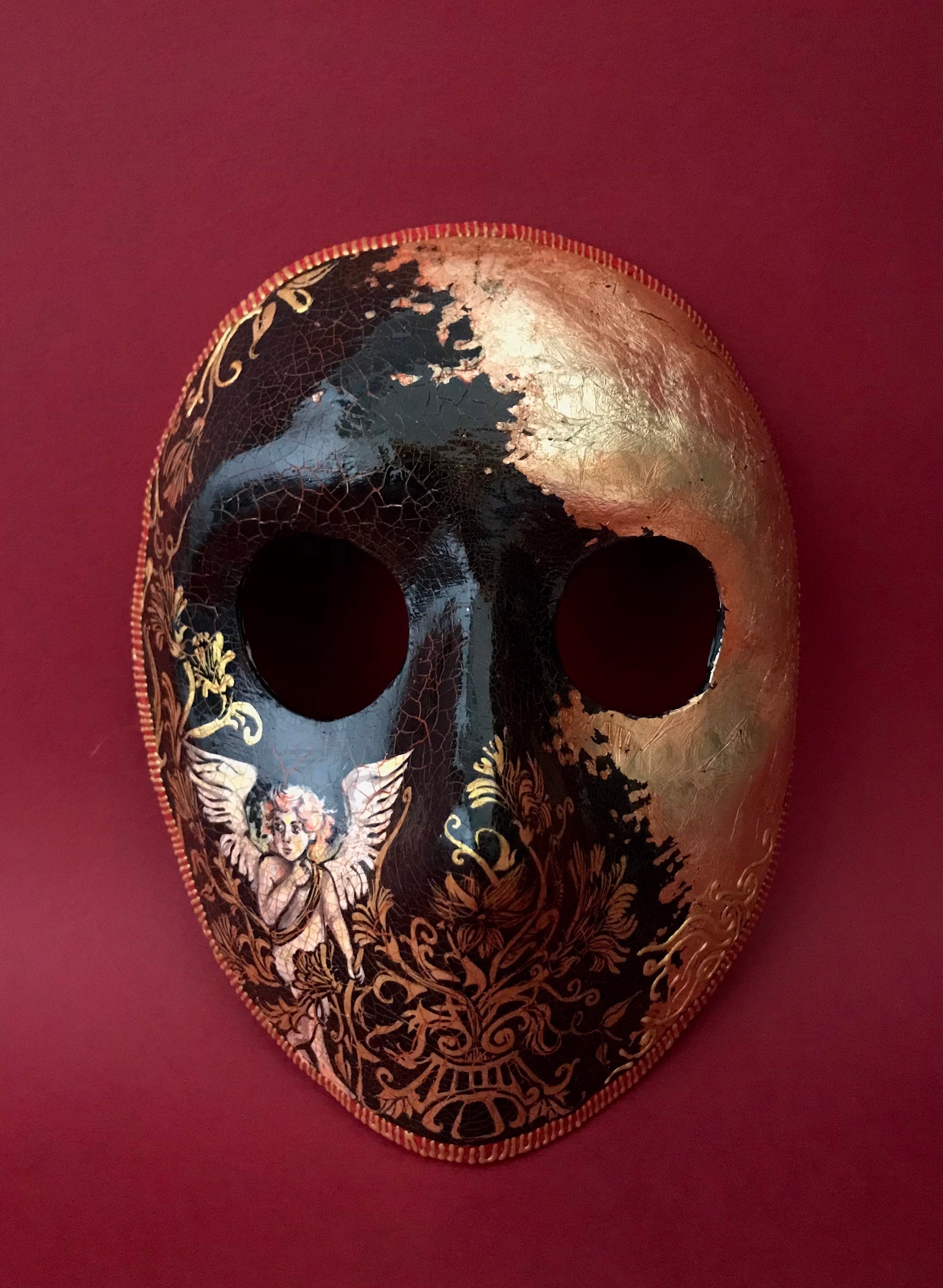 日本製☆80年代☆Vandor 1985年 陶器製 仮面 舞踏会 マスク 仮装