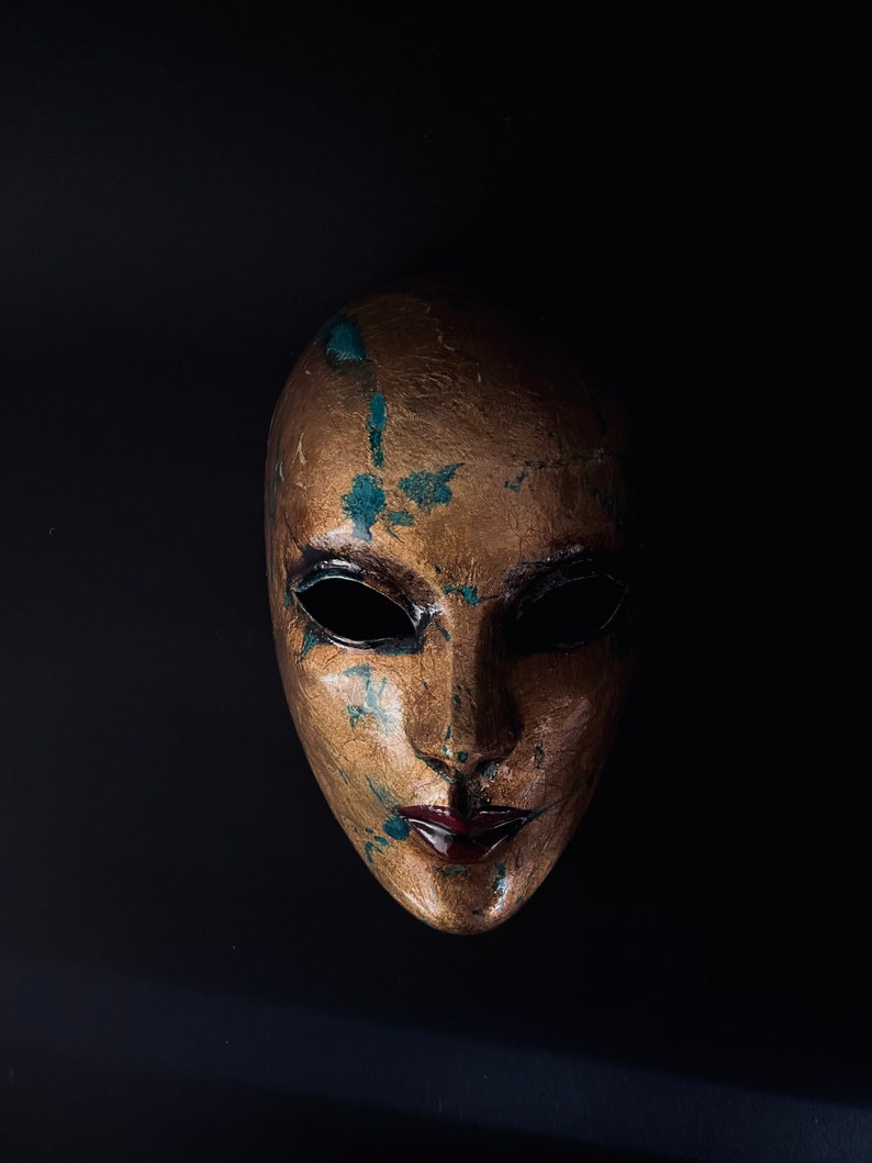 Made to order.Gold masquerade mask. Masquerade mask. Decorative mask. Original art image 6