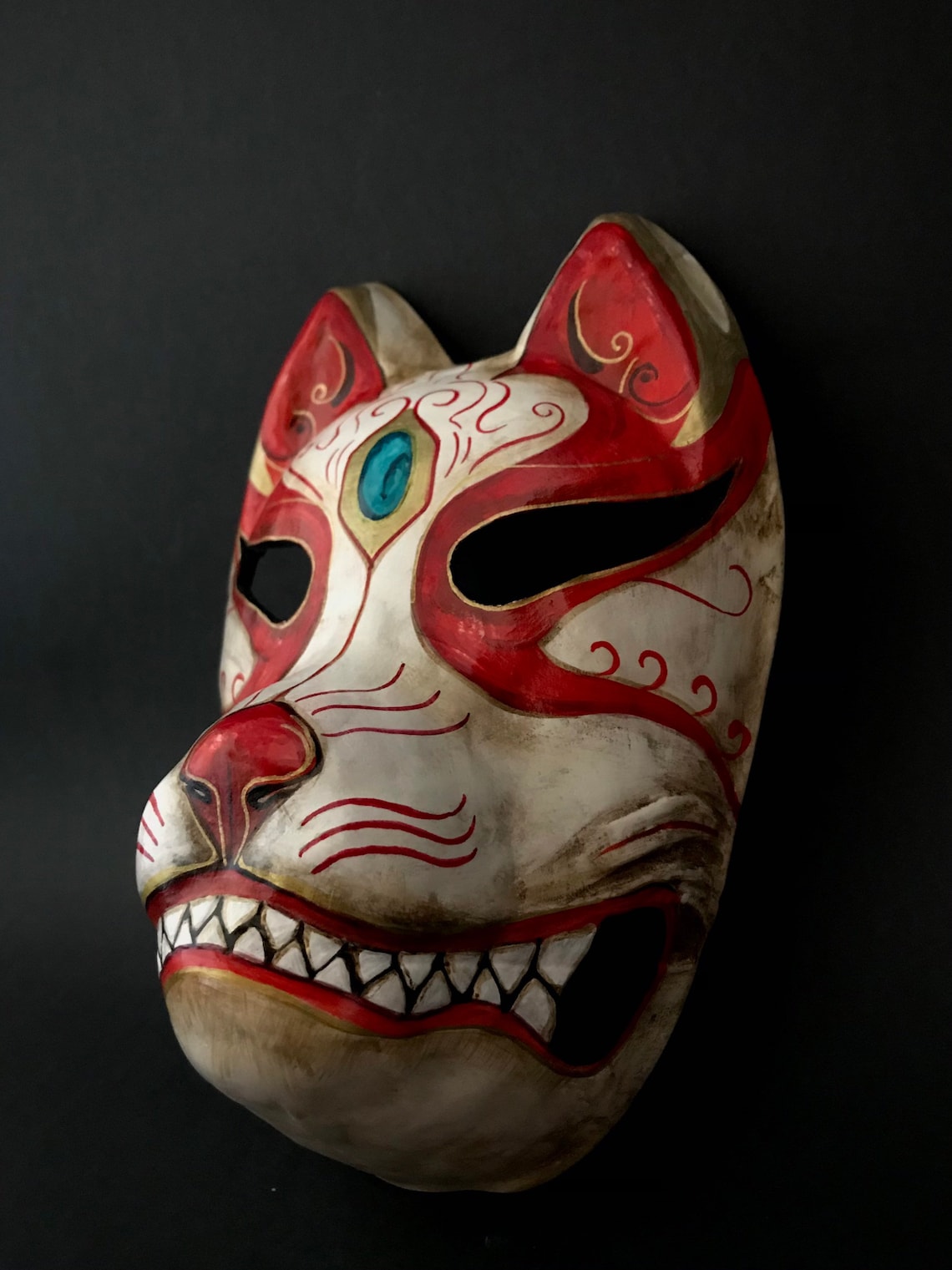 Made to Order. Kitsune Mask. Cosplay Mask. Japanese Fox. Fox | Etsy