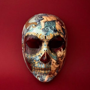 MADE TO ORDER . Baroque Catrina mask. Skull mask. Carnival mask. Masquerade mask.