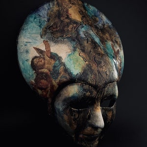 Made to order . Limited edition mask. Masquerade mask. Carnival mask. Venetian style mask. Original art. image 7