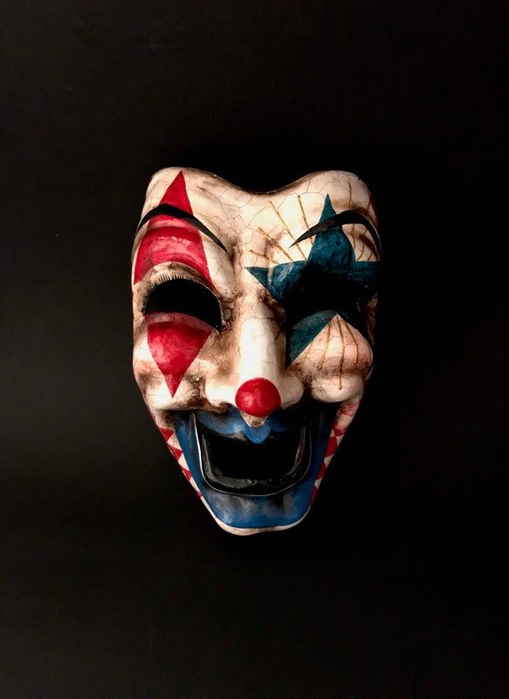 Goneryl At bidrage udbytte Made to Order. Comedy Mask. Clown Mask. Circus Art. Joker - Etsy Israel