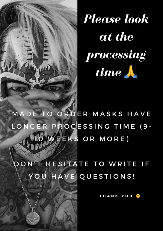 Fatto su ordinazione. Maschera del diavolo di Inkblot. Costume | Etsy Italia