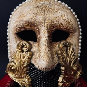 Made to order. Moretta mask with silk tassels. Carnival mask. Masquerade mask image 2
