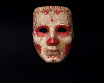 MADE TO ORDER - Day of the Dead mask for men.Masquerade mask.