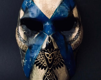 MADE TO ORDER . Viking mask. Viking warrior. Rune mask. Masquerade mask.