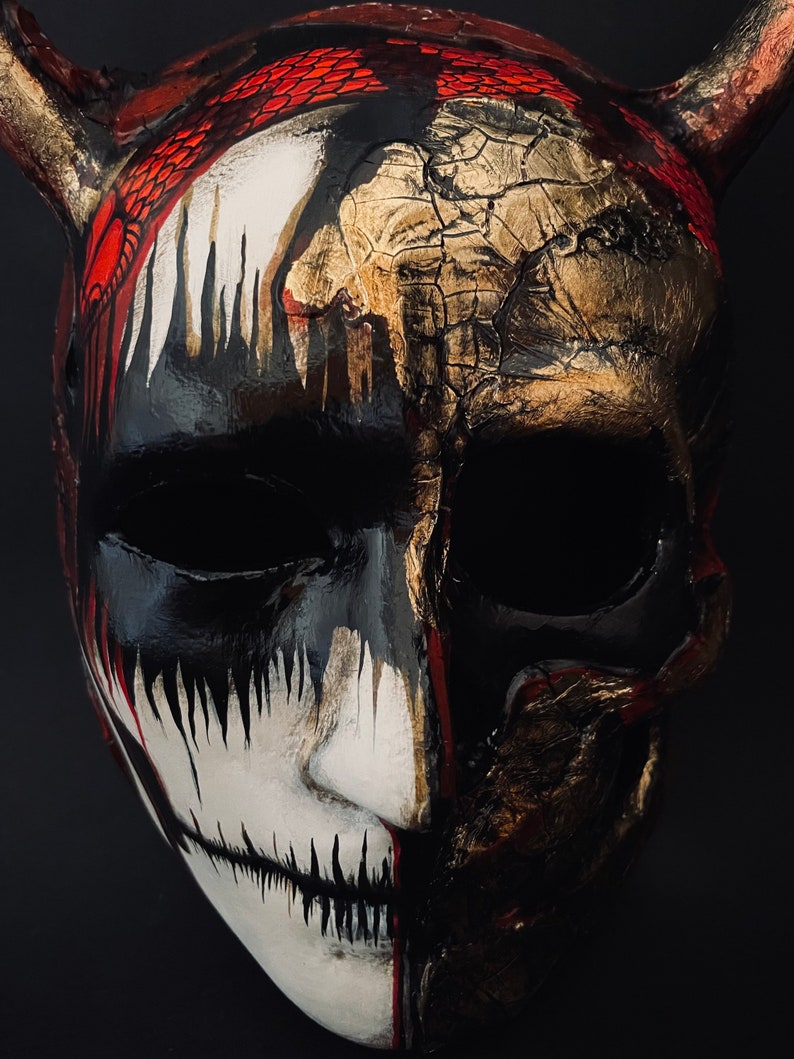 Made to Order. Demon Skull Mask. Skull Mask. Demon Mask. Etsy