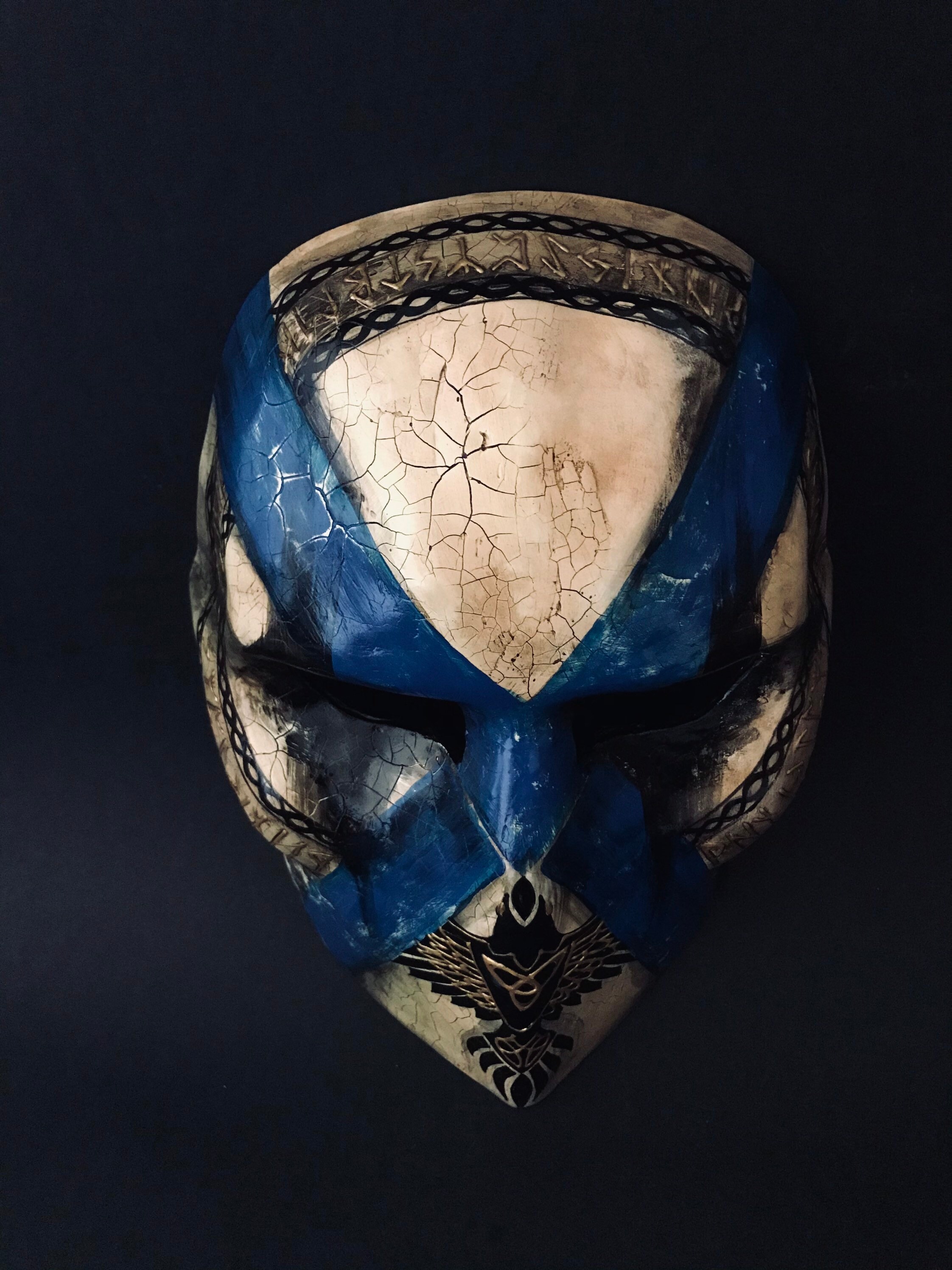 Made to order. Viking mask. Viking warrior. Rune mask. Etsy