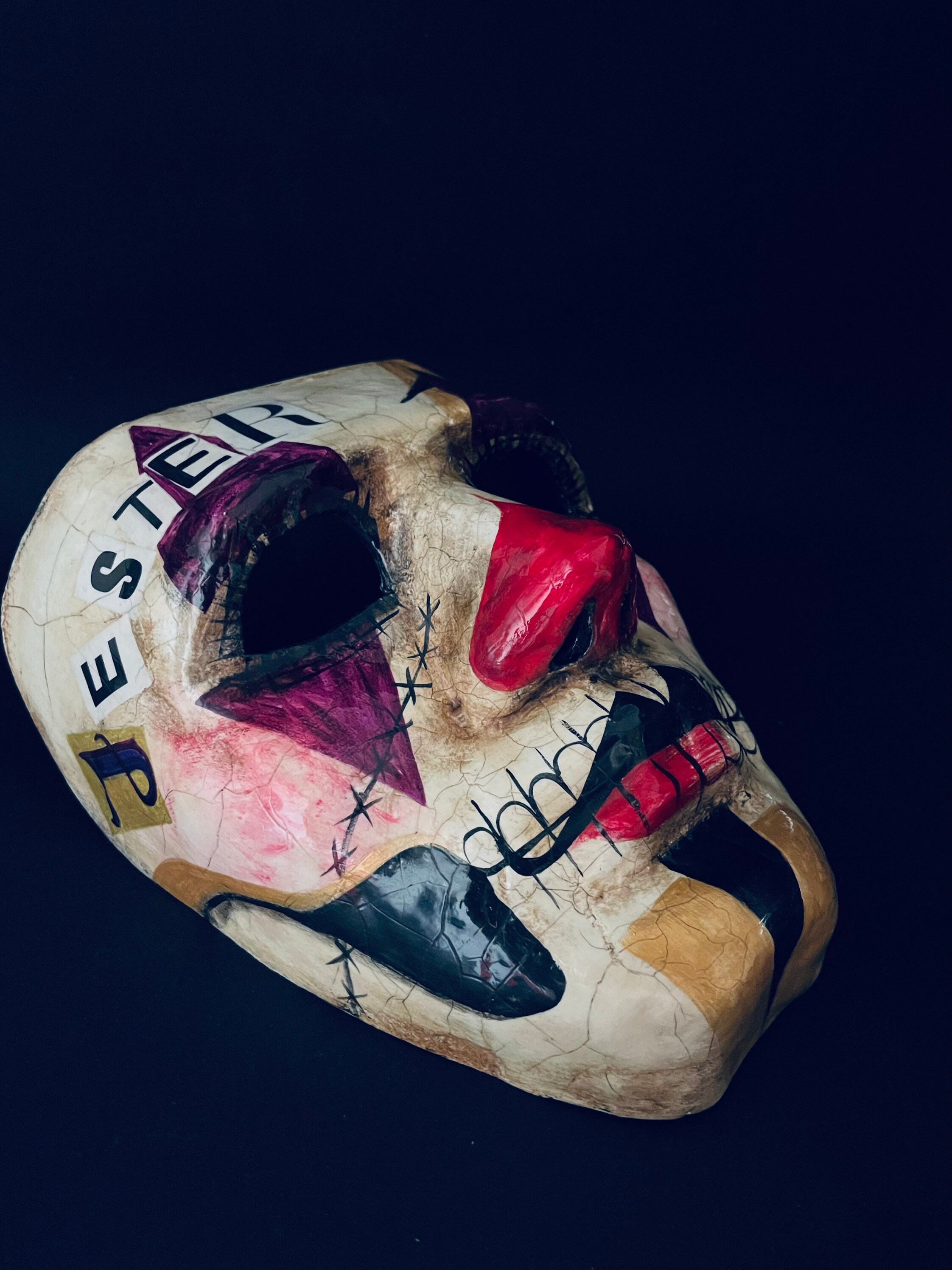 Made to Order. Clown Mask. Jester Mask. Joker Style Mask Made to Order. Clown Mask. Jester Mask. Joker Style Mask