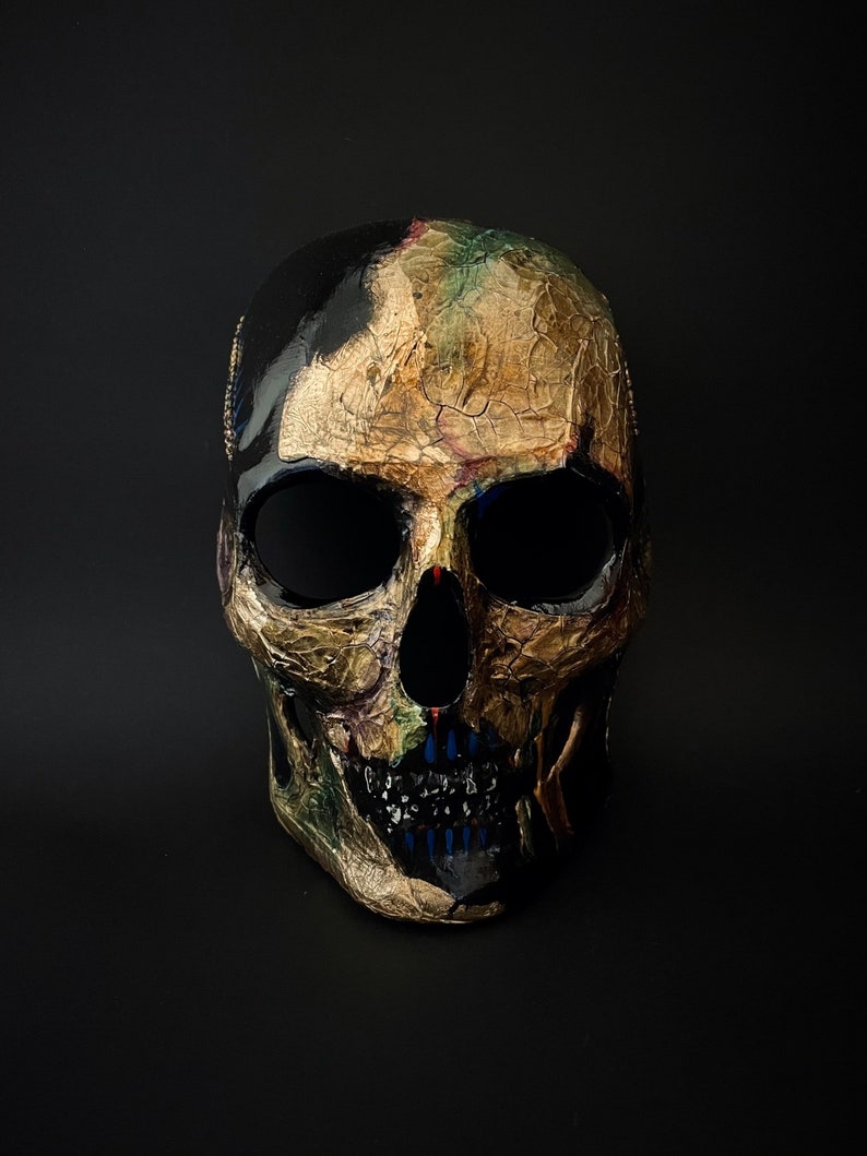 Made to Order . Golden Skull. Gold Skull Mask. Skull Mask. | Etsy