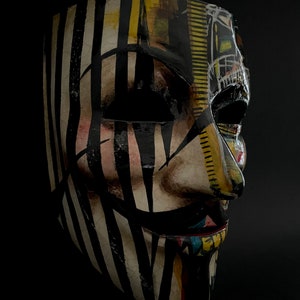 Made to order. Basquiat Anonymous mask. Carnival mask. Masquerade mask. image 4