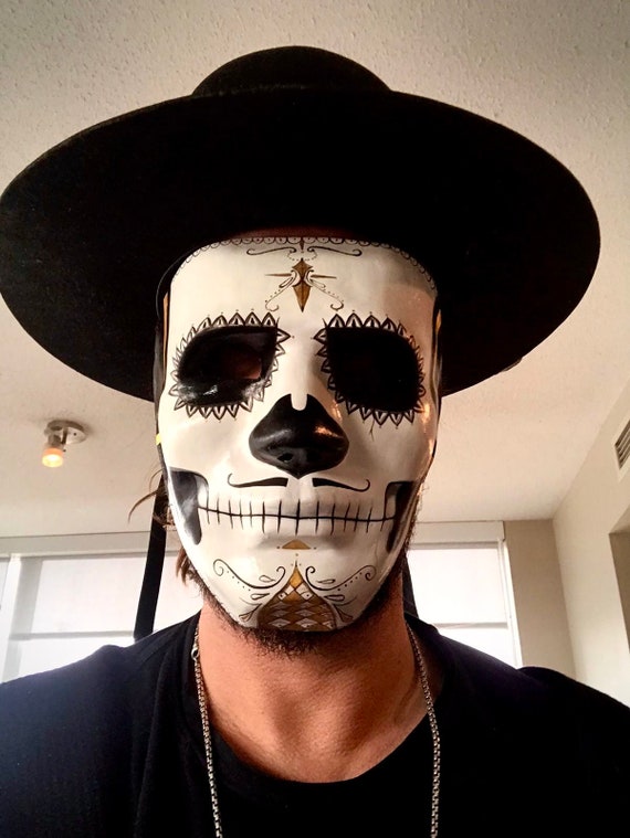 HECHO A PEDIDO Máscara de día de muertos para hombres. El - Etsy México HECHO A PEDIDO Máscara de día de muertos para hombres. El - Etsy México