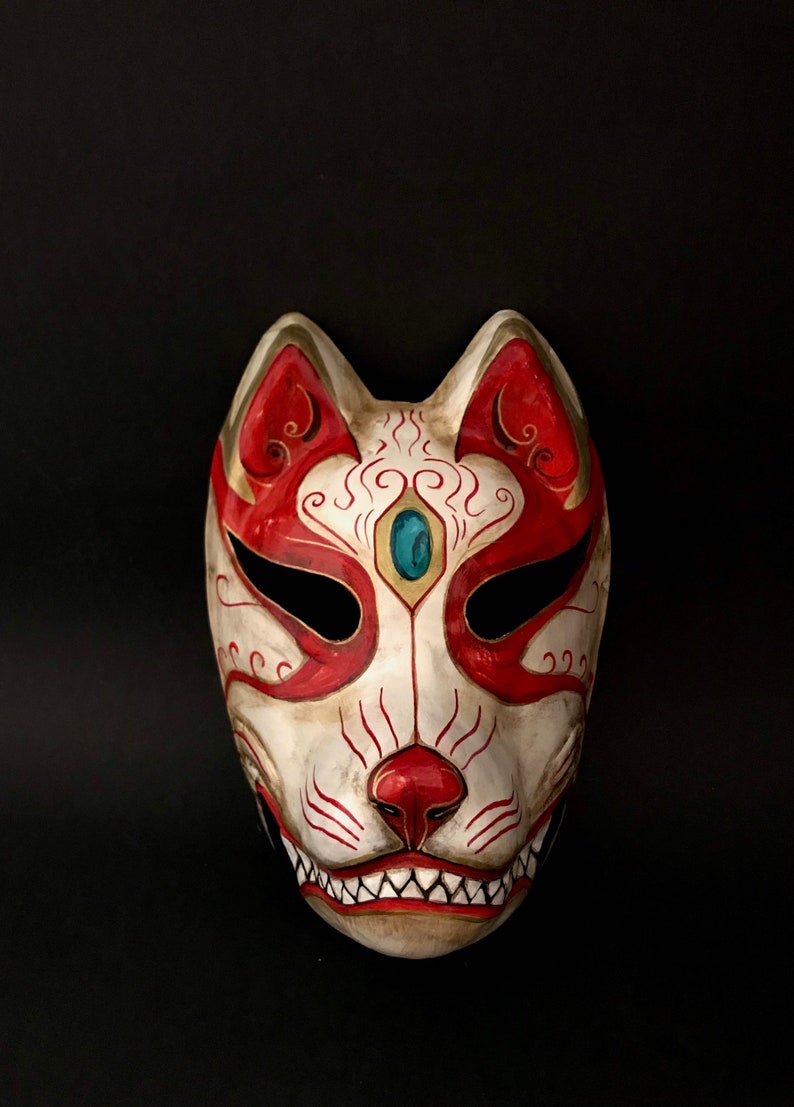 Made to Order. Kitsune Mask. Cosplay Mask. Japanese Fox. Fox Etsy