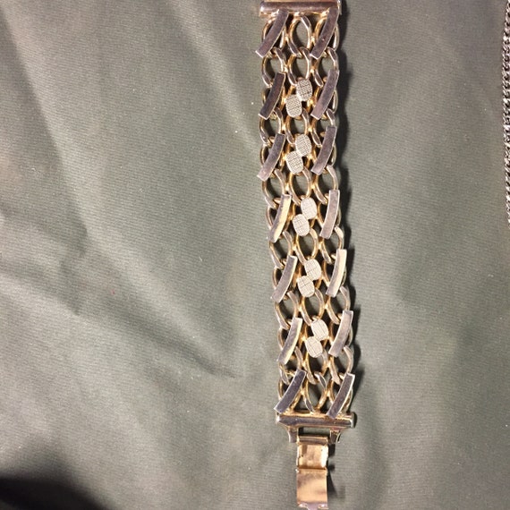 Vintage Midcentury chain link bracelet - image 2