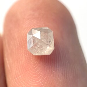 0.67 CT, 4.73 X 4.62 MM, Natural Rustic Diamond, Salt And Pepper Diamond, Gray Color Shield Cut Diamond For Engagement Ring & Wedding Ring.