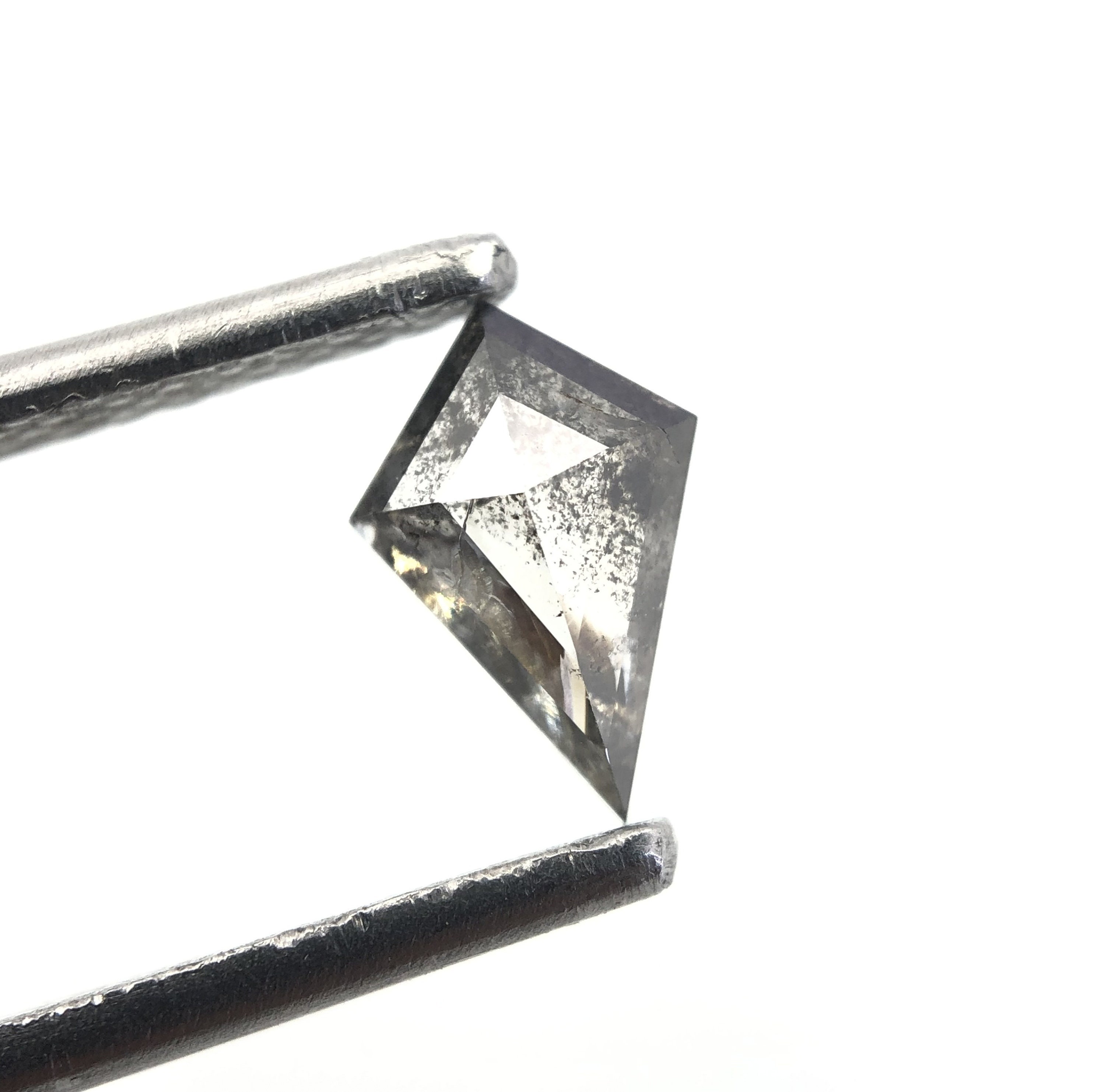 0.59Ct 7.51X5.10MM Natural Loose Kite Cut Diamond Salt And | Etsy
