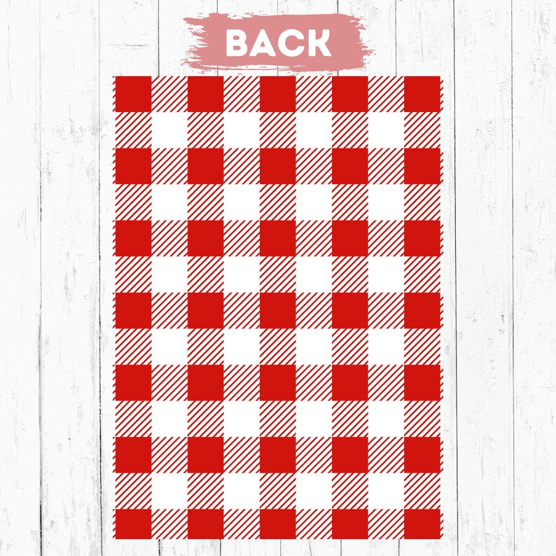 May include: Red and white checkered pattern background. The pattern is a classic gingham design.