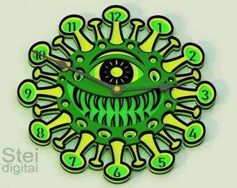 Download Svg 3d Clock Etsy