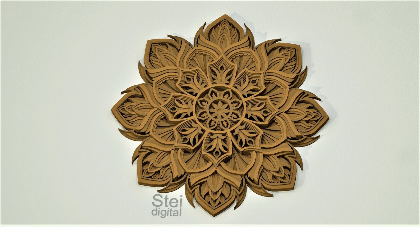 Download 3d Flower mandala Cricut SVG DXF cut files laser cutting ...