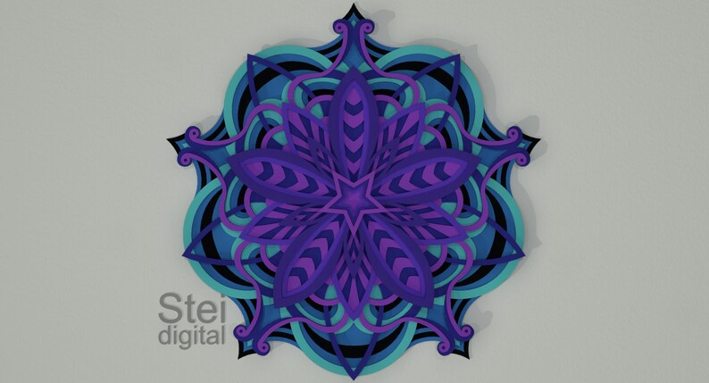 Free Free 100 3D Flower Mandala Svg SVG PNG EPS DXF File