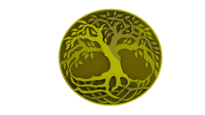 Download Mandala Tree of life DXF SVG for cricut for laser CNC ...