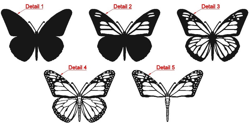 Download 3d Butterfly B2 Mandala DXF SVG files for laser CNC laser ...