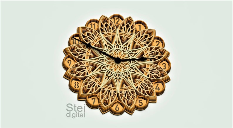 Free Free 102 Layered Mandala Clock SVG PNG EPS DXF File