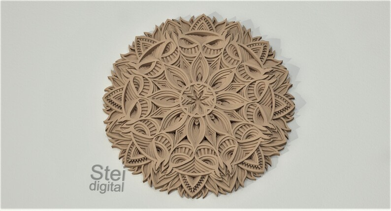 Download 3d Owl Mandala Dxf Vector Files Cricut Svg Laser Cut Files Templates Cnc Dxf Multilayer Mandala Layered Design Svg 3d Mandala Svg Signs Home Living Palayesh Ab Com