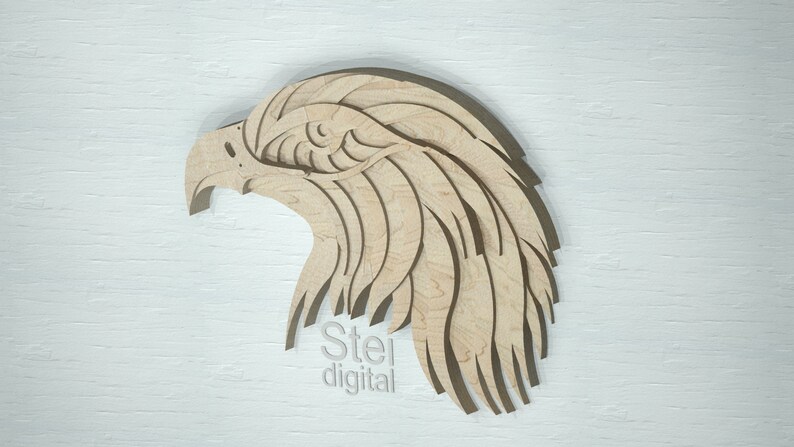 Download 3d Eagle DXF SVG files for laser cutting CNC cricut cut | Etsy