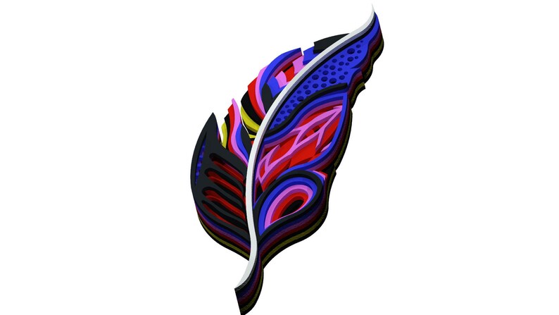 Download Feather 1 wall decor DXF SVG files for laser CNC laser | Etsy