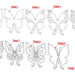 3d Butterfly SVG DXF Cut Files Layered Butterfly Svg Laser - Etsy