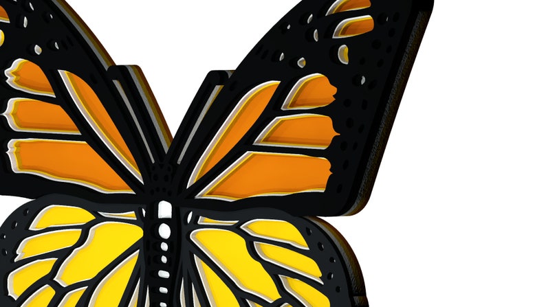 Download 3d Butterfly B2 Mandala DXF SVG files for laser CNC laser ...