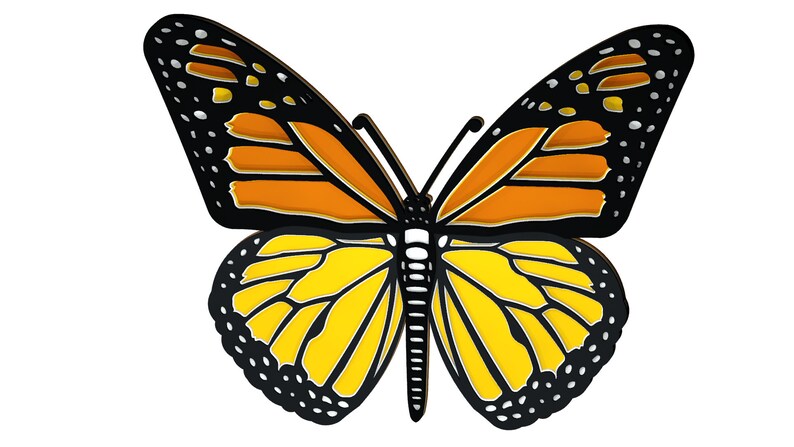 Download 3d Butterfly B2 Mandala DXF SVG files for laser CNC laser ...