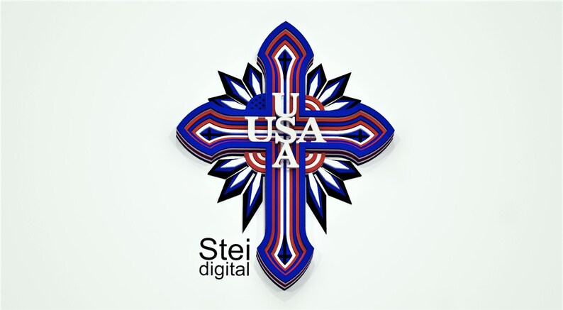 Download 3d Layered Usa Flag Cross Svg Cricut Flag Svg Multilayer Mandala 3d Layered Svg Vector File 3d Cross Mandala Svg Dxf Laser Cut Files Wall Hangings Home Living Leadcampus Org
