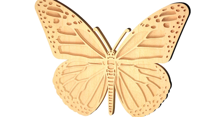 Download 3d Butterfly B2 Mandala DXF SVG files for laser CNC laser ...