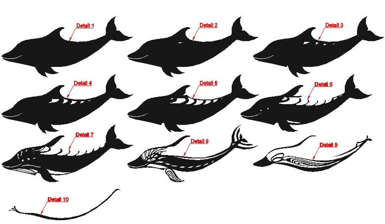 Download 3d Dolphin layered design DXF SVG files CNC laser cutting ...
