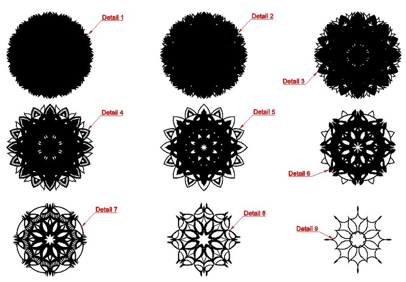 3d Owl mandala SVG DXF cut files laser cut templates cnc ...
