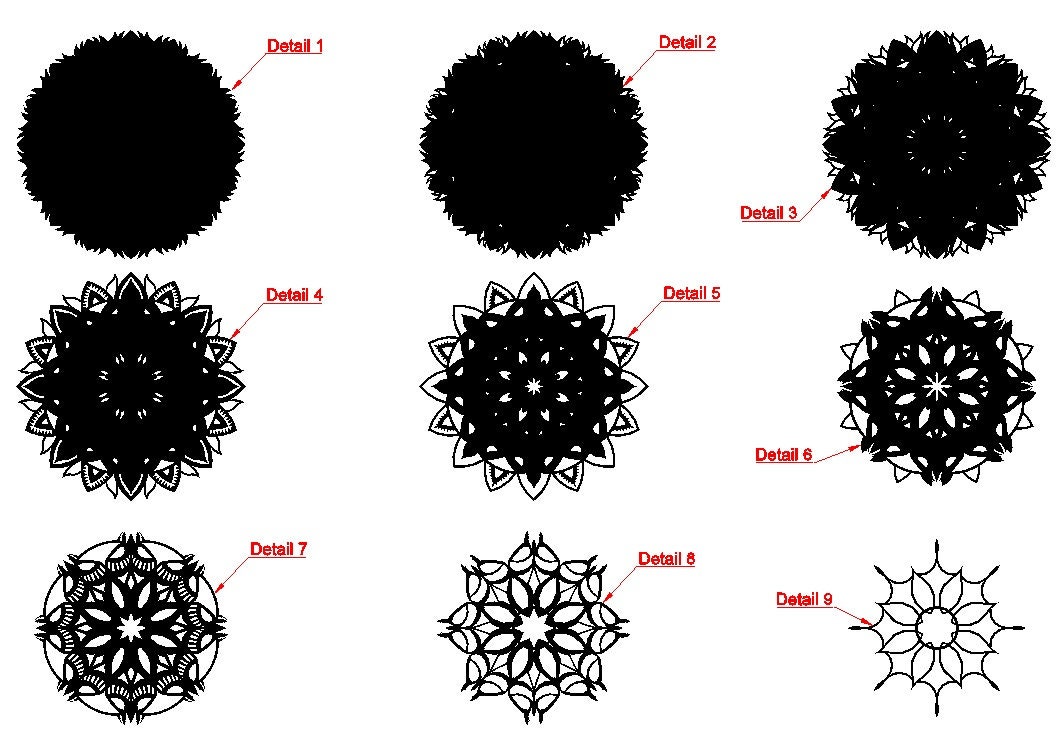 Download 3d Owl mandala SVG DXF cut files laser cut templates cnc ...