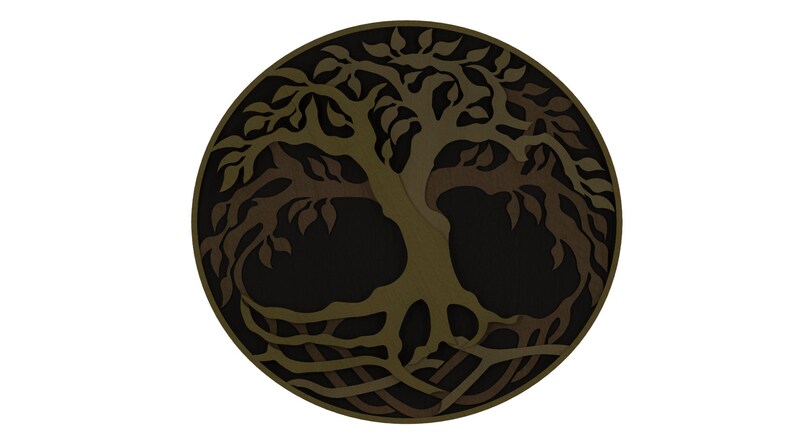 Download Mandala Tree of life DXF SVG for cricut for laser CNC ...