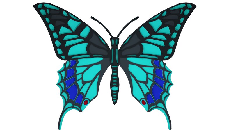 Download 3d Butterfly B3 wall decor DXF SVG files for laser CNC | Etsy