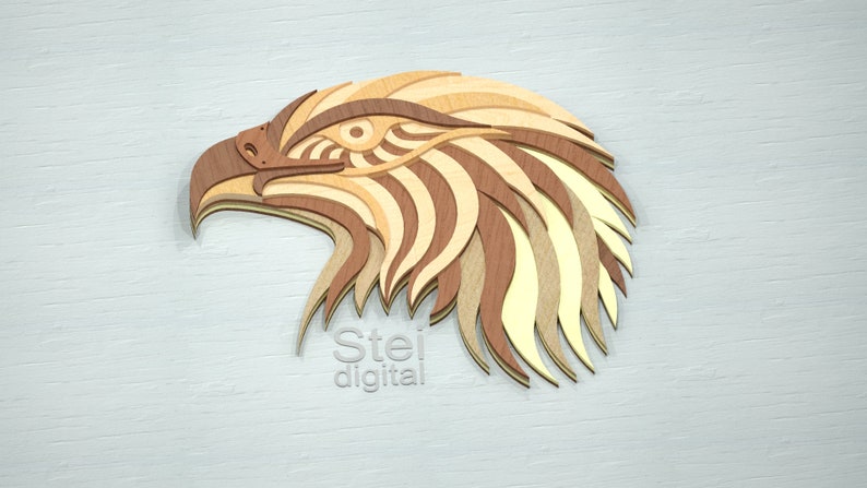 Download 3d Eagle DXF SVG files for laser cutting CNC cricut cut | Etsy